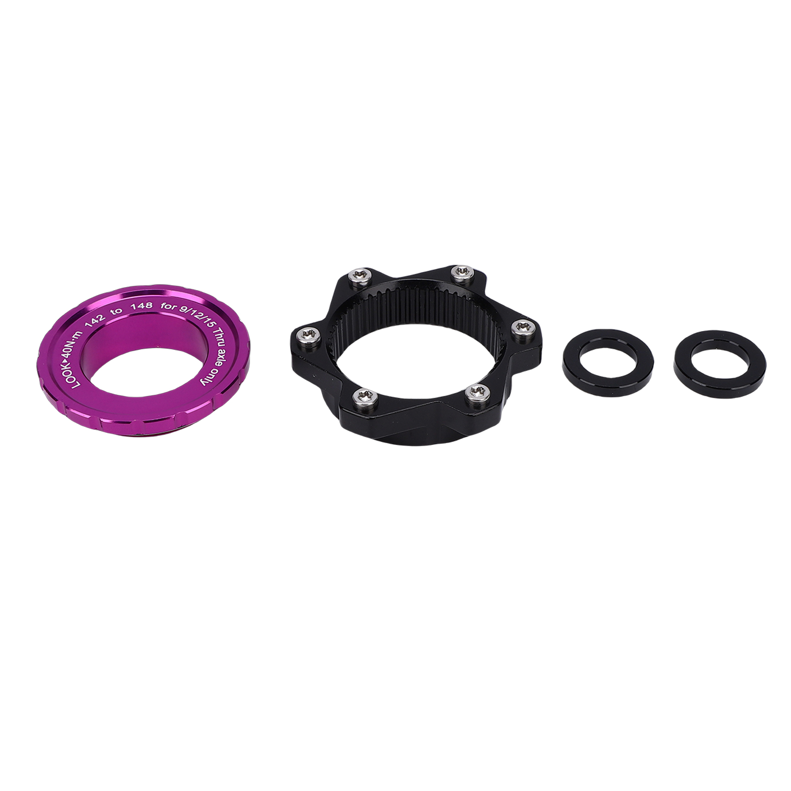 Center-lock-adapter Für 142-mm- Auf 148-mm-x-12-mm-fahrradachsen, Center-lock-auf-6-loch-adapter Für 12-mm-steckachsen, Lila