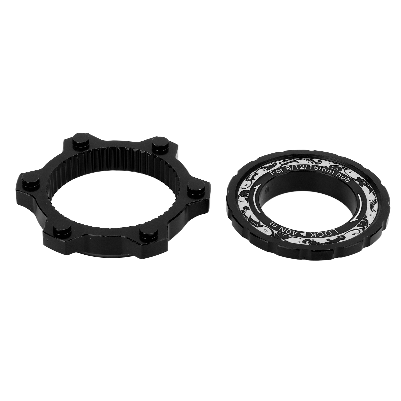Centerlock-adapter Für Fahrräder, Aus Ergonomischer Aluminiumlegierung, Schwarz.