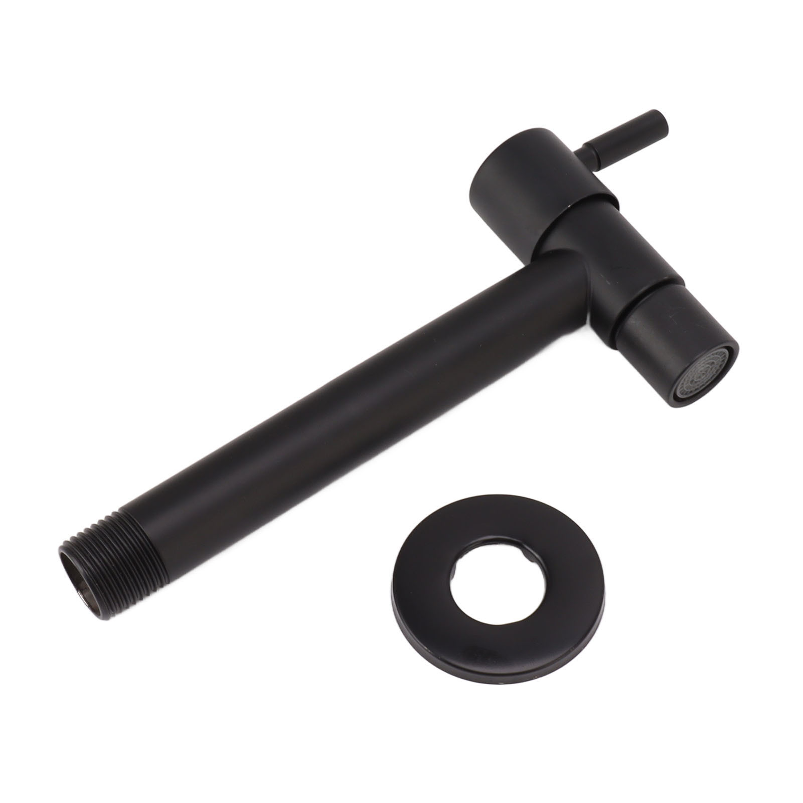 G1/2 Wand-kaltwasserhahn Aus Edelstahl 304, Einhebelmischer, Schwarz, Für Badezimmer, Garten Oder Schwimmbad.