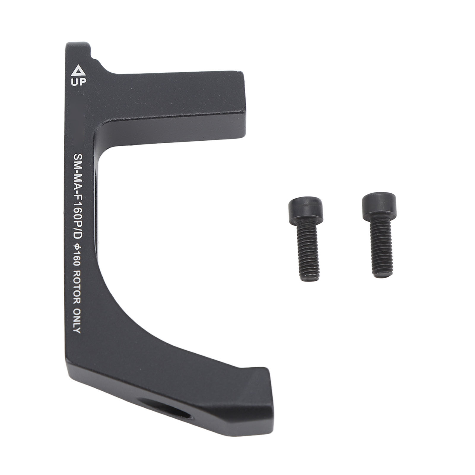 Adapter Für Fahrradscheibenbremsen, Montagehalterung Aus Schwarzer Aluminiumlegierung, Umrüstzubehör Für 160-mm-rennrad-vorderrad
