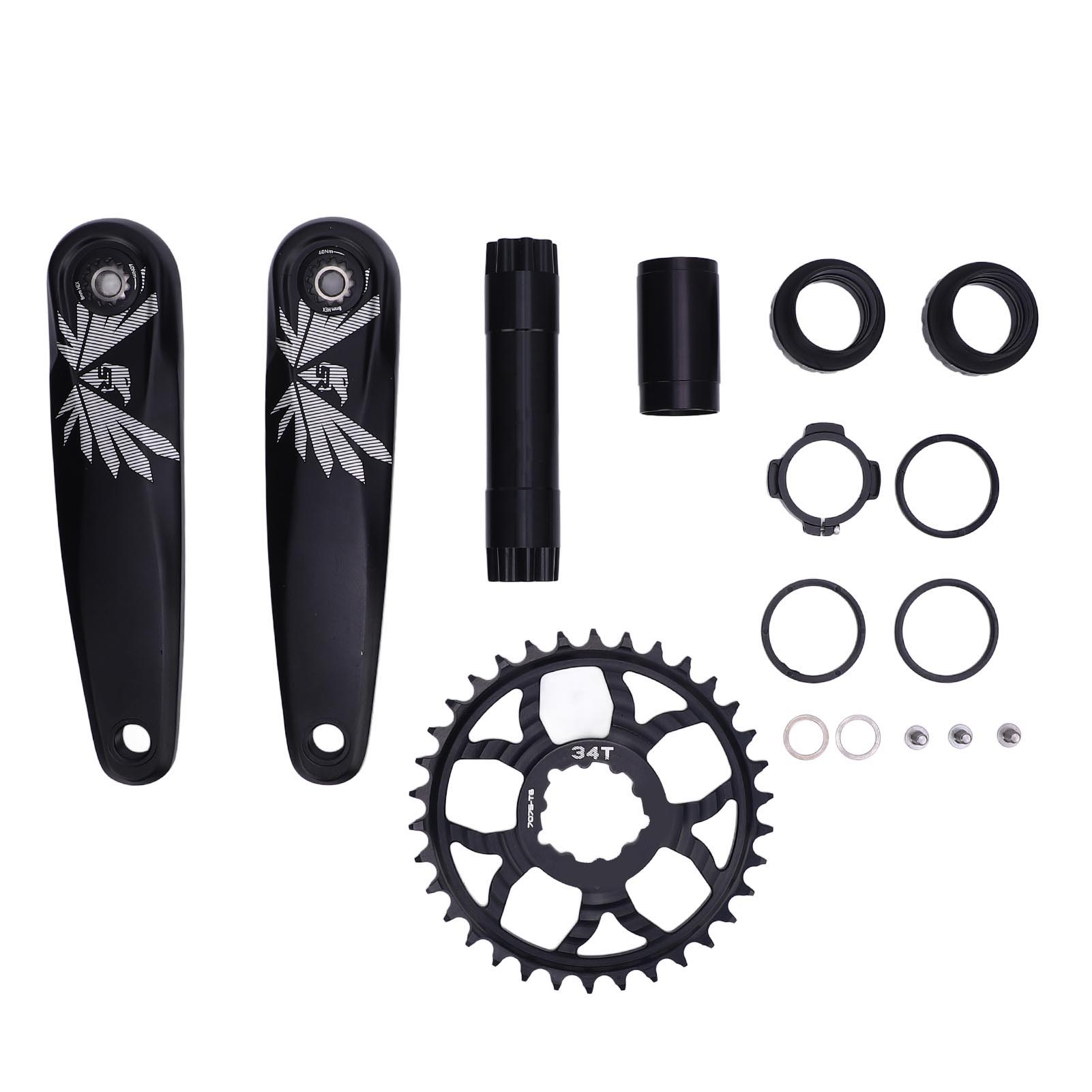 Dub Hohlkurbeln Aus Aluminium Für Fahrräder, Schmale Und Breite Kettenblätter, Für Mountainbikes, Schwarz
