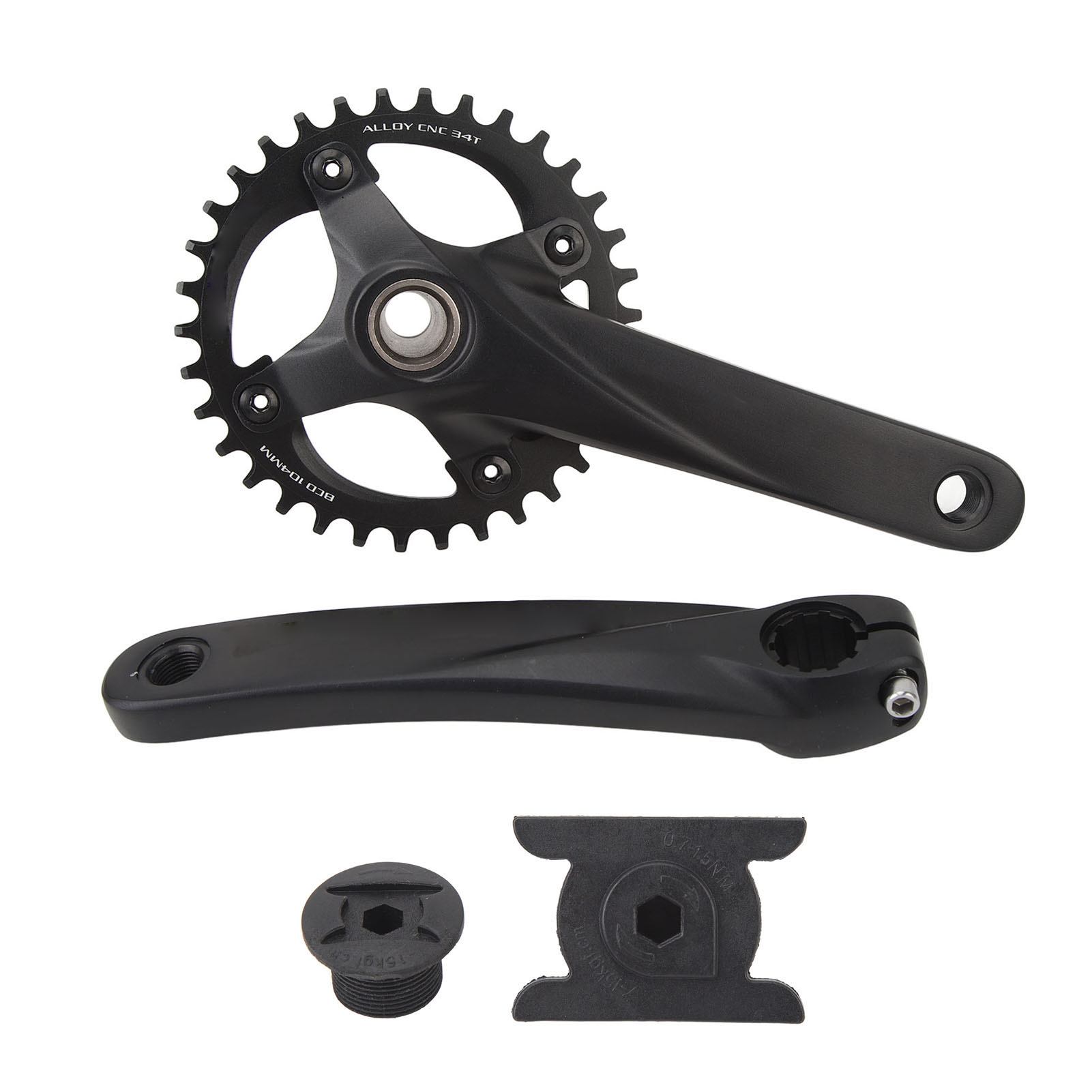 Hohle, Einteilige 34-zahn-mountainbike-kurbeln Aus Aluminiumlegierung