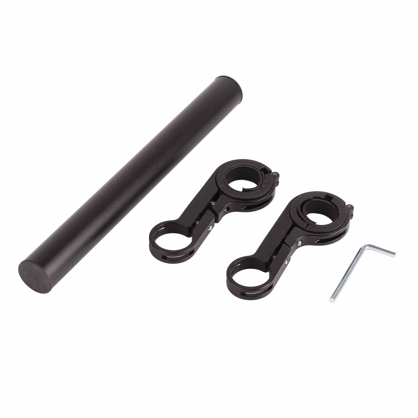 20 Cm Fahrradlenkerverlängerung, Multifunktionale Halterung Aus Aluminiumlegierung Für Stoppuhr Und Scheinwerfer, Schwarz