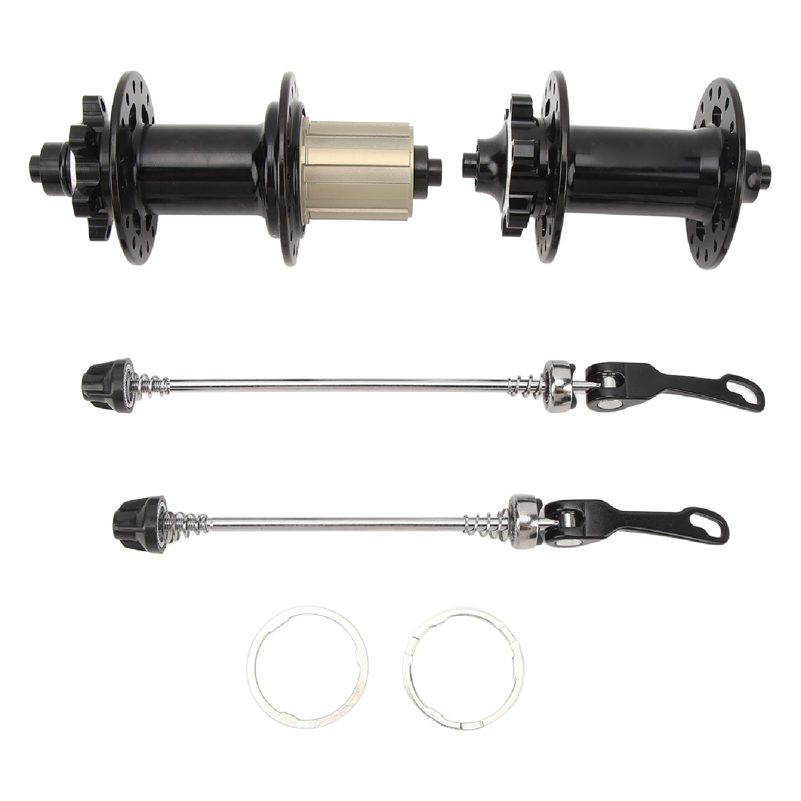 Schnellspannhebel Für Fahrradnaben, Schwarz, 5 Lager, 32 Löcher, 6 Krallen, 120 Klicks, Aluminiumlegierung, Kompatibel Mit 6-, 7-, 8-, 9-, 10- Und 11-gang-fahrradrädern.