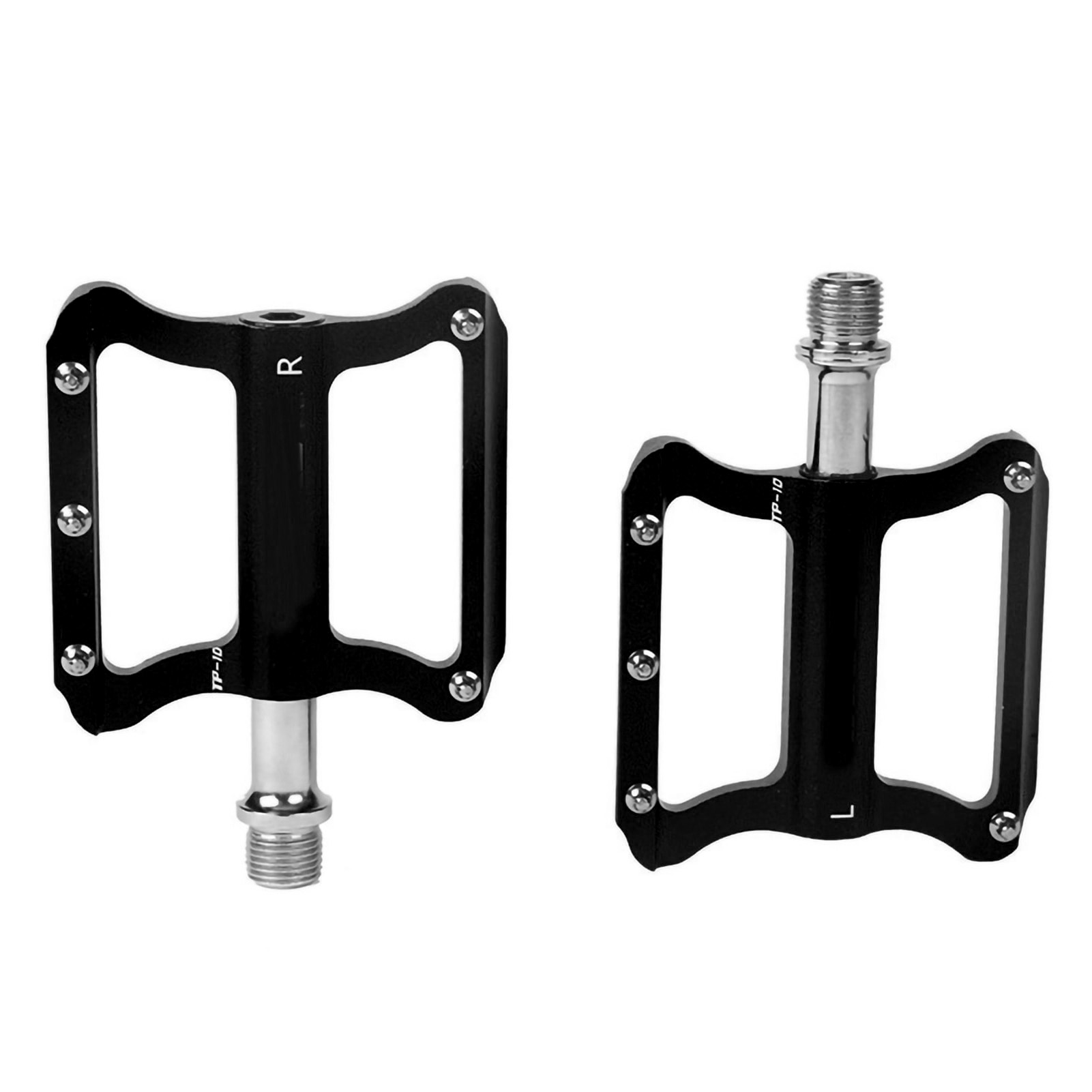 Leichte, Rutschfeste Fahrradpedale Aus Aluminiumlegierung Für Mountainbikes Und Falträder, Schwarz, Größe S.
