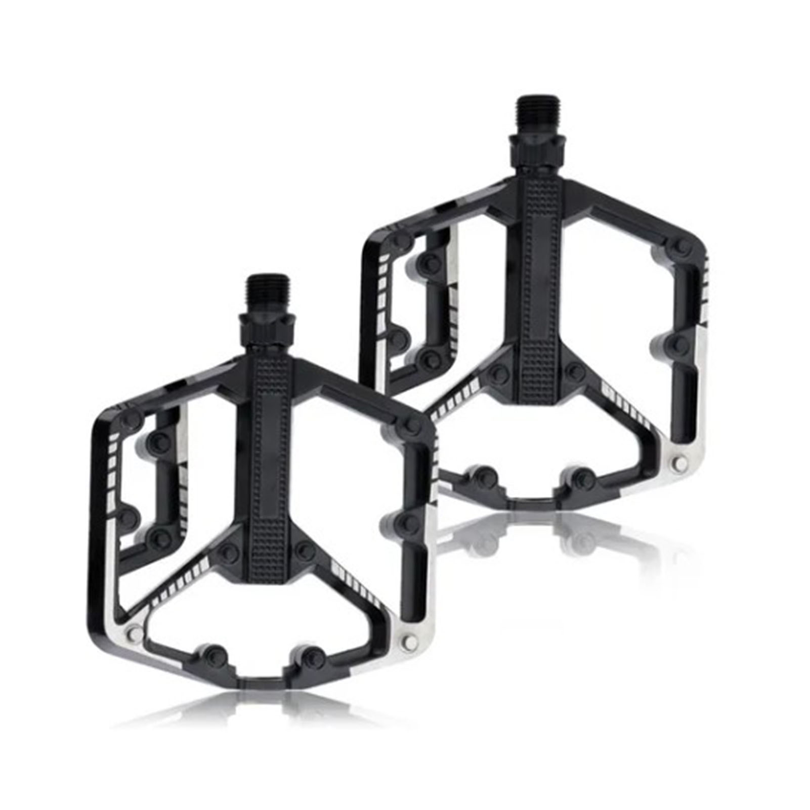 Set Aus 2 Universellen Fahrradpedalen Mit Großer Hohlfläche Aus Aluminiumlegierung, Zubehör Für Mountainbikes Und Rennräder