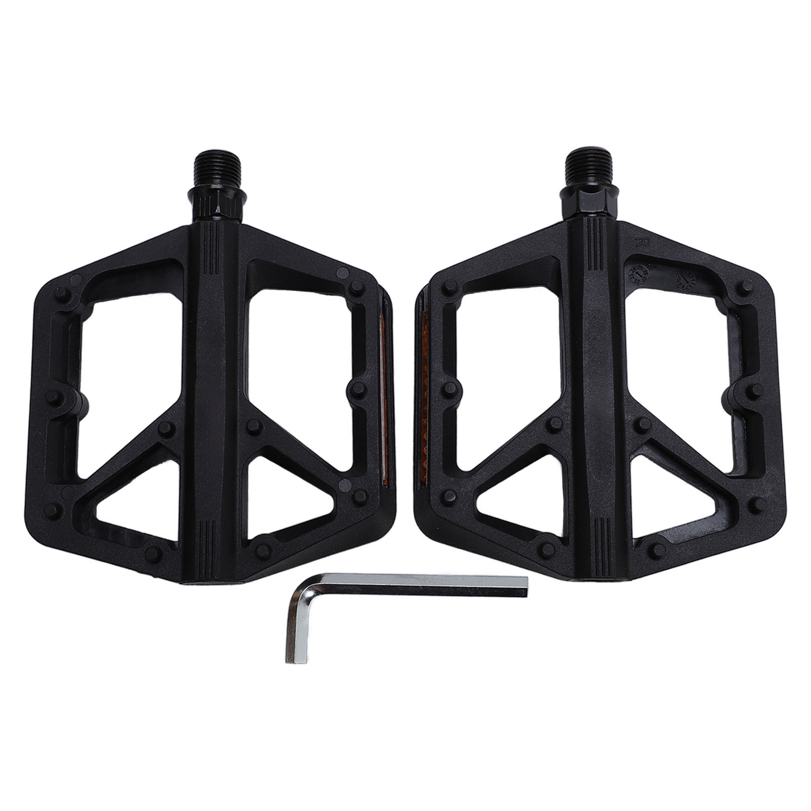 Rutschfeste Nylon-fahrradpedale Mit Stollen, Abgedichteten Lagern, Leicht Und Flach, Für Mountainbikes