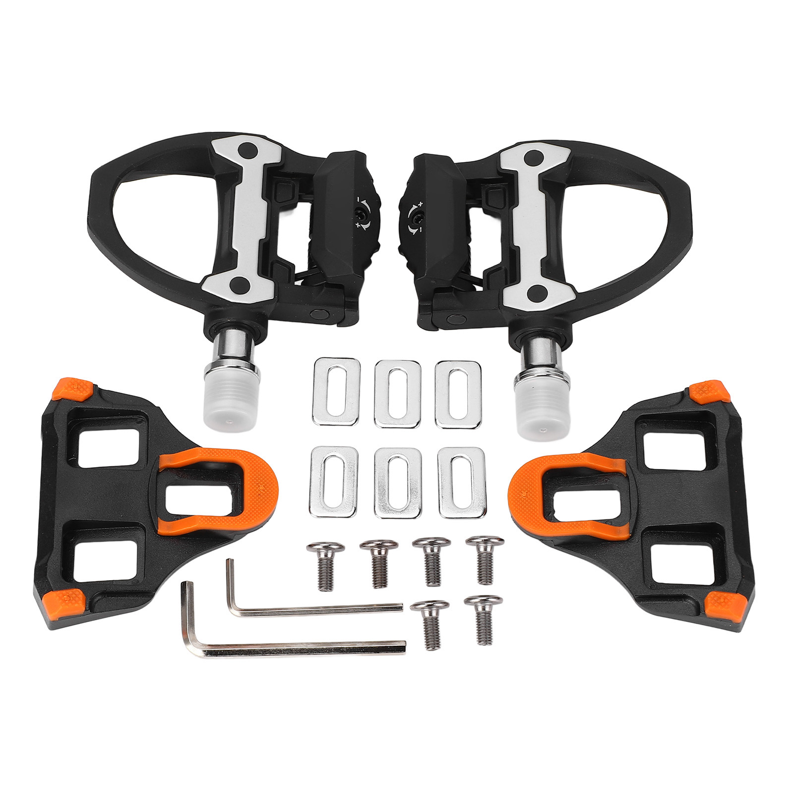 Leichte Klickpedale Für Fahrräder, Standardgewinde 14 Mm, Mit Selbstsichernden Cleats Für Das Spd Sl-system, 6-grad-winkel.