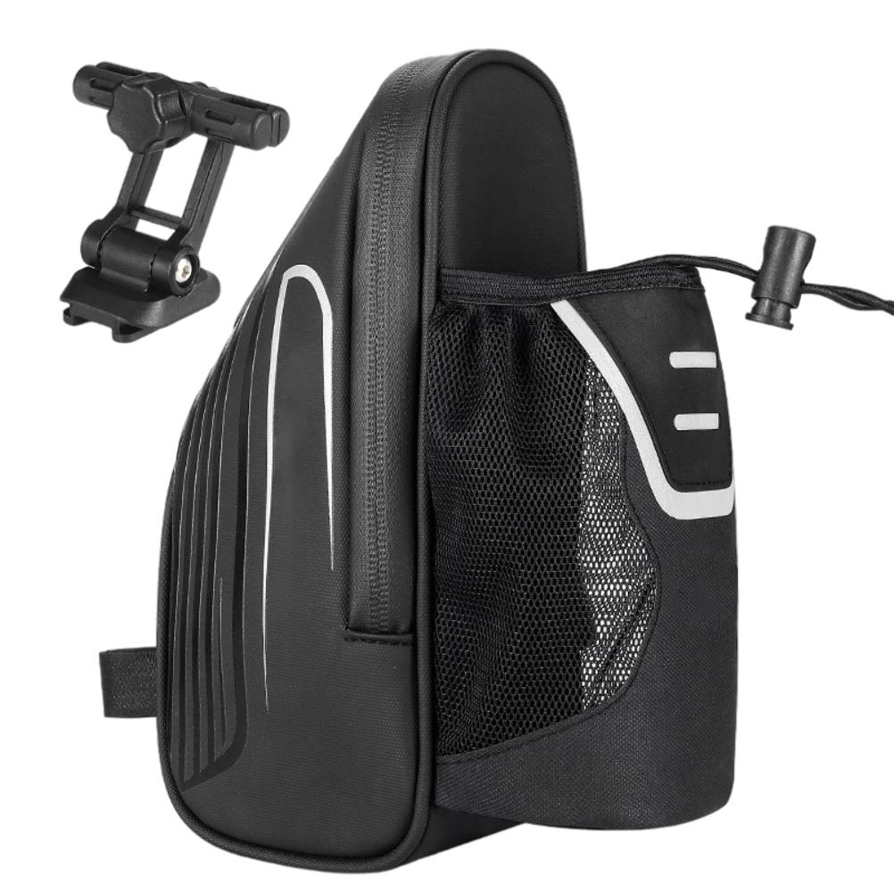 Wasserdichte Und Reflektierende Satteltasche Mit Flaschenhalter Zur Befestigung Unter Dem Sattel, Für Mountainbikes Und Rennräder.