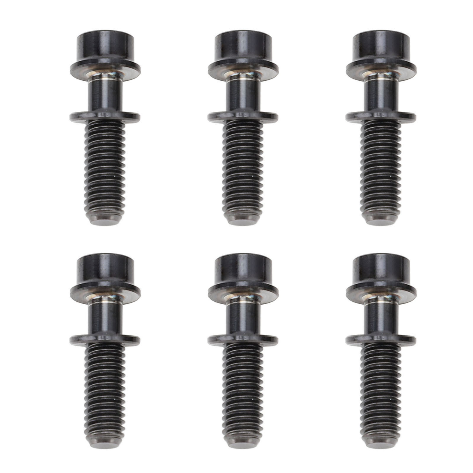 Satz Mit 6 Lenkervorbauschrauben Aus Titanlegierung Für Mountainbikes Inklusive Unterlegscheiben, M5x18 Mm, Schwarz