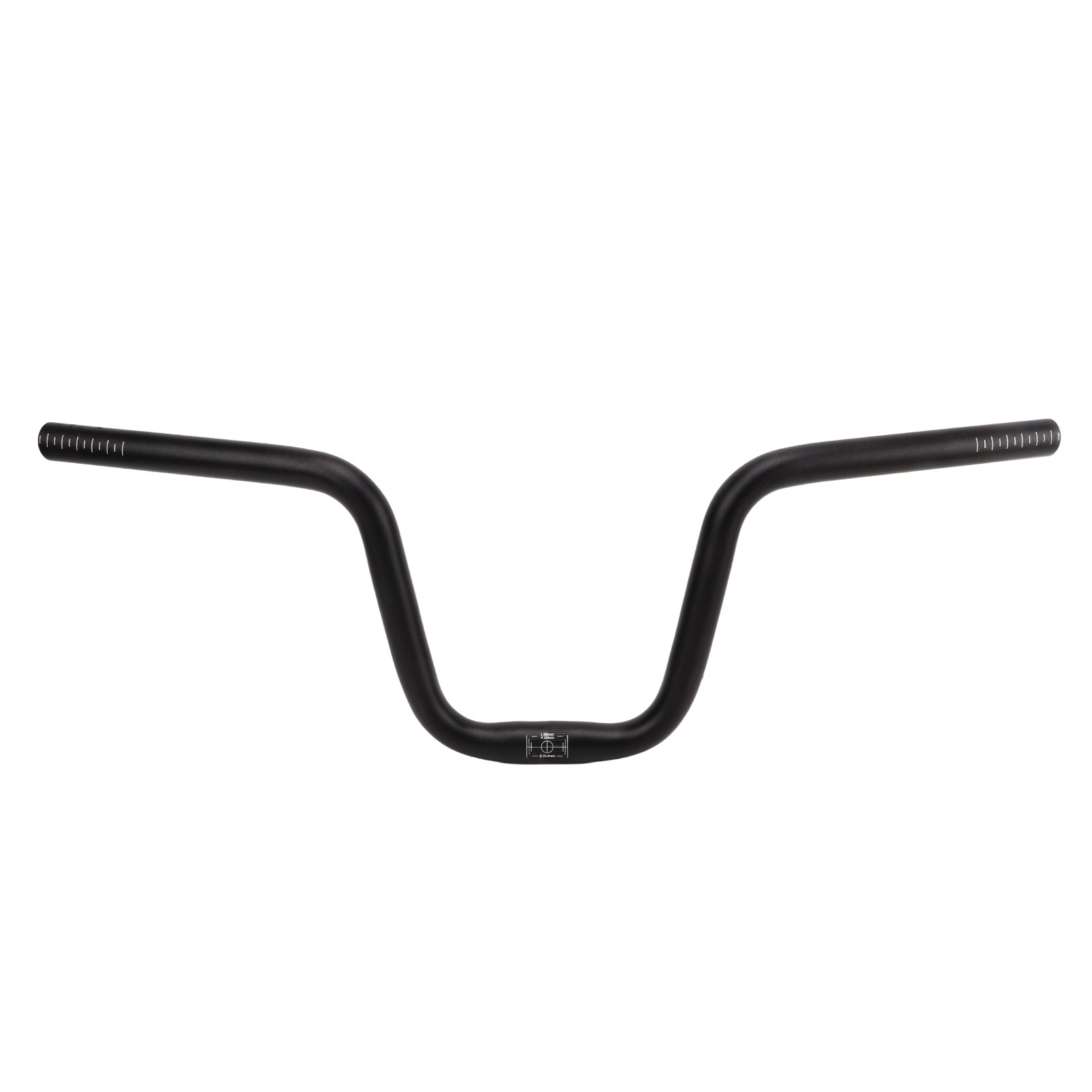 Mountainbike-lenker, 25,4 Mm Durchmesser, 580 Mm Länge, Aluminiumlegierung, Klappbar Rennrad-lenkererhöhung, 160 Mm / 6,3 Zoll Hoch