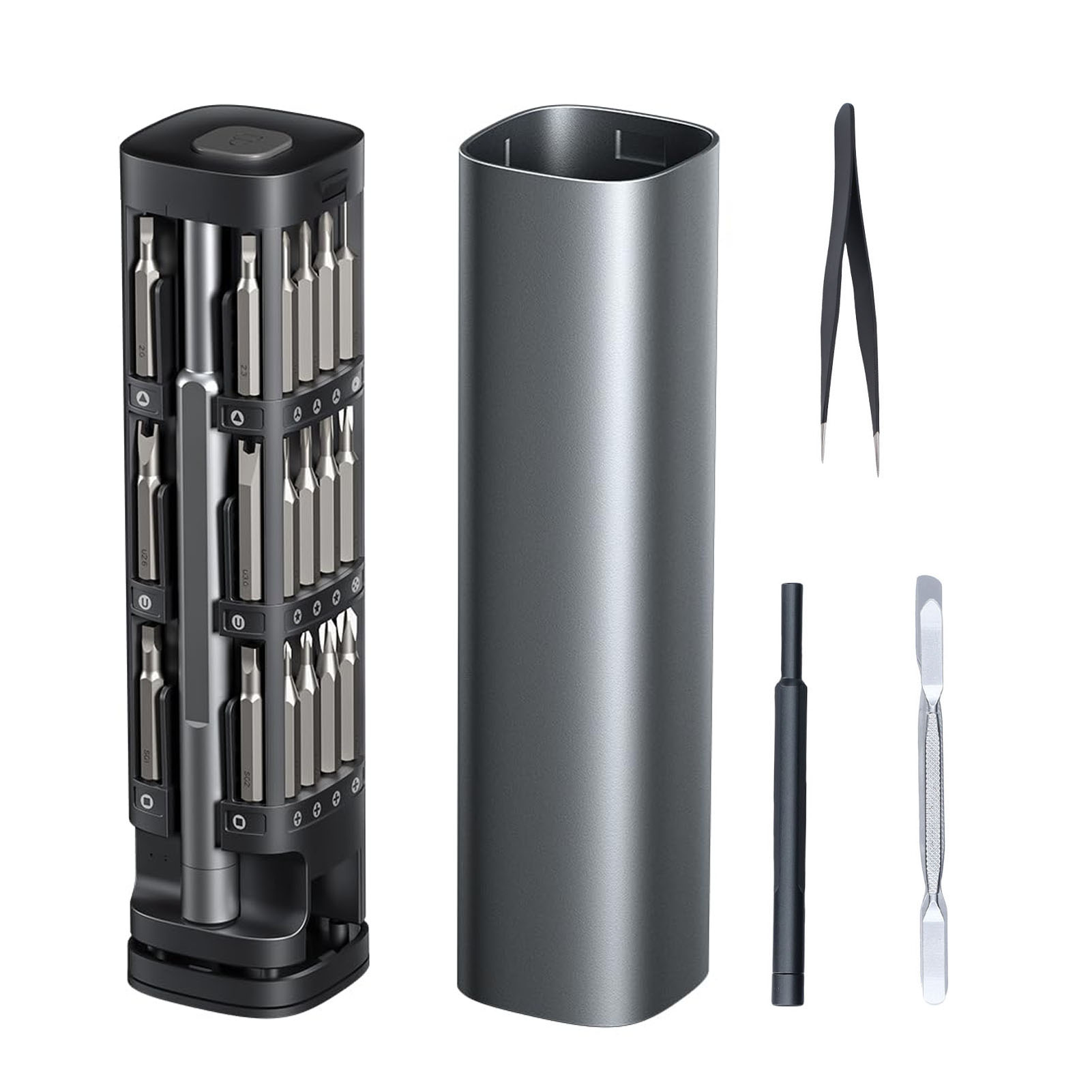 42-teiliges Präzisionsschraubendreher-set Aus S2-stahl Mit Stahlbits, Ideal Für Die Reparatur Von Handys, Laptops, Uhren Und Kameras.