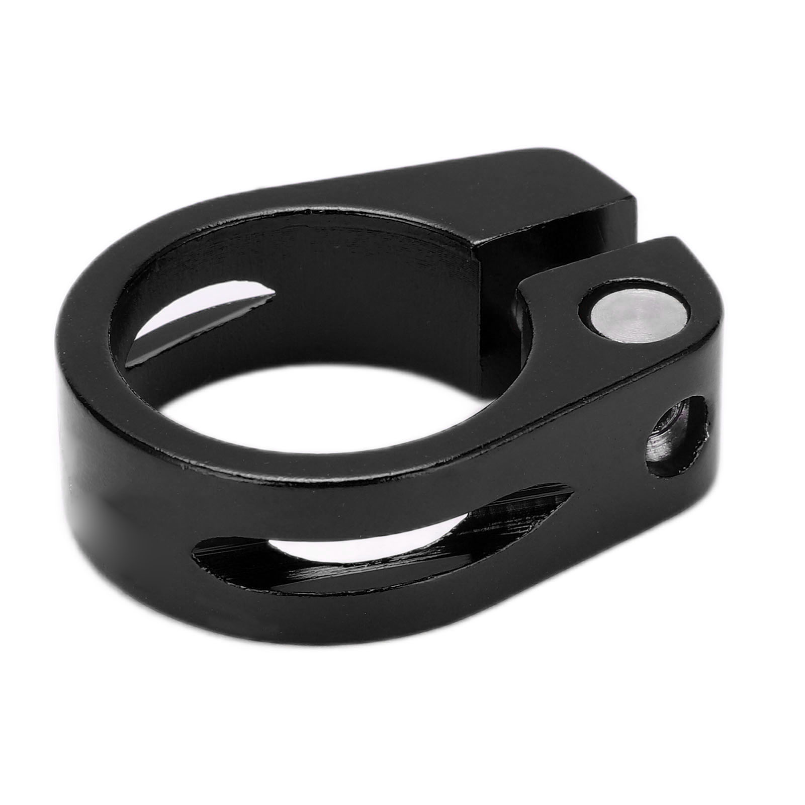 28,6 Mm Sattelstützenklemme Aus Aluminiumlegierung, Abschließbare Halterung Für Mountainbikes, Schwarz