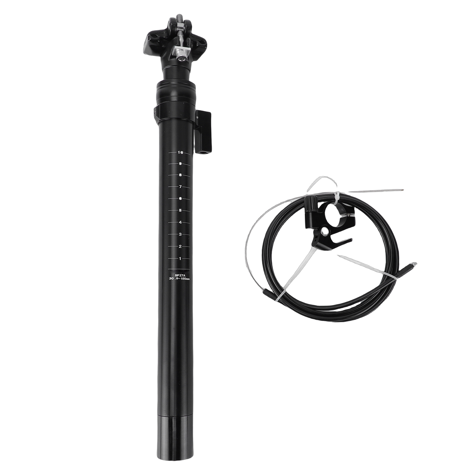 Fahrradsattelstütze Aus Aluminiumlegierung, 150 Mm Federweg, Für Mountainbikes Und Rennräder, 30,9 Mm Durchmesser.