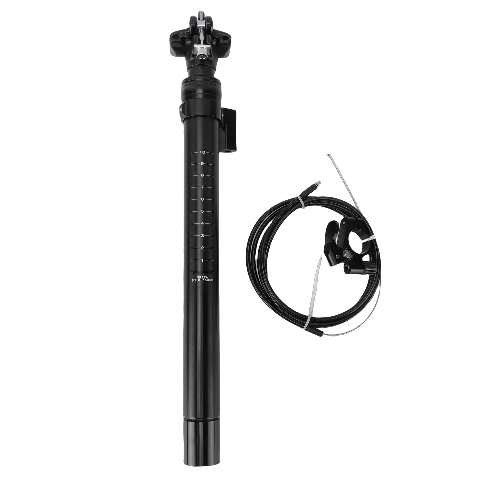 Fahrradsattelstütze Aus Aluminiumlegierung, 150 Mm Federweg, Für Mountainbikes Und Rennräder, 31,6 Mm Durchmesser.