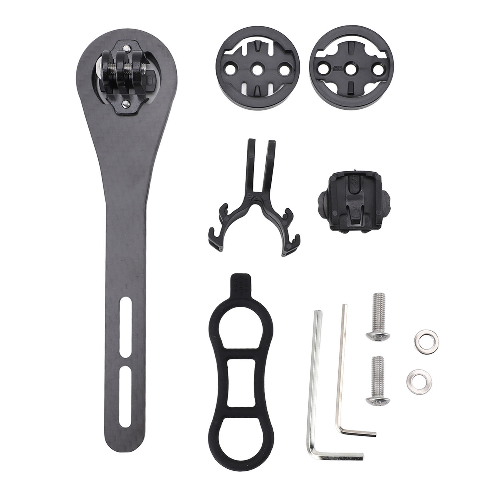 Sikw Out Front Fahrradcomputerhalterung, Multifunktional Und Leicht, Aus Kohlefaser, Für Fahrradbeleuchtung.