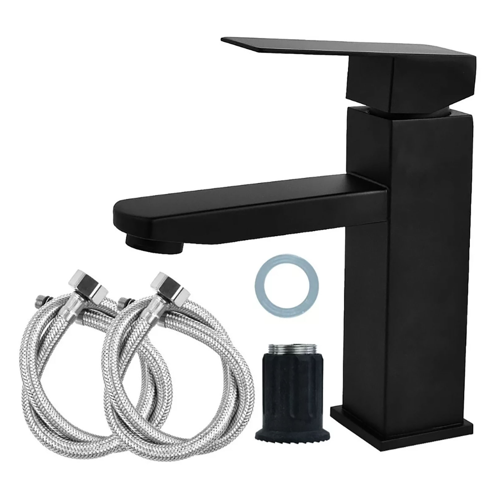 Universeller 1/2"-wasserhahn Für Warm- Und Kaltwasser, Aus Edelstahl 304, Für Spüle, Badezimmer Und Haushalt.