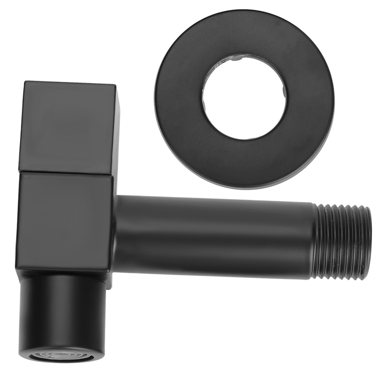 Wandarmatur Aus Schwarzem Kupfer, G1/2-gewinde, Einzelarmatur Für Kaltwasser, Badezimmerzubehör, Poolarmatur