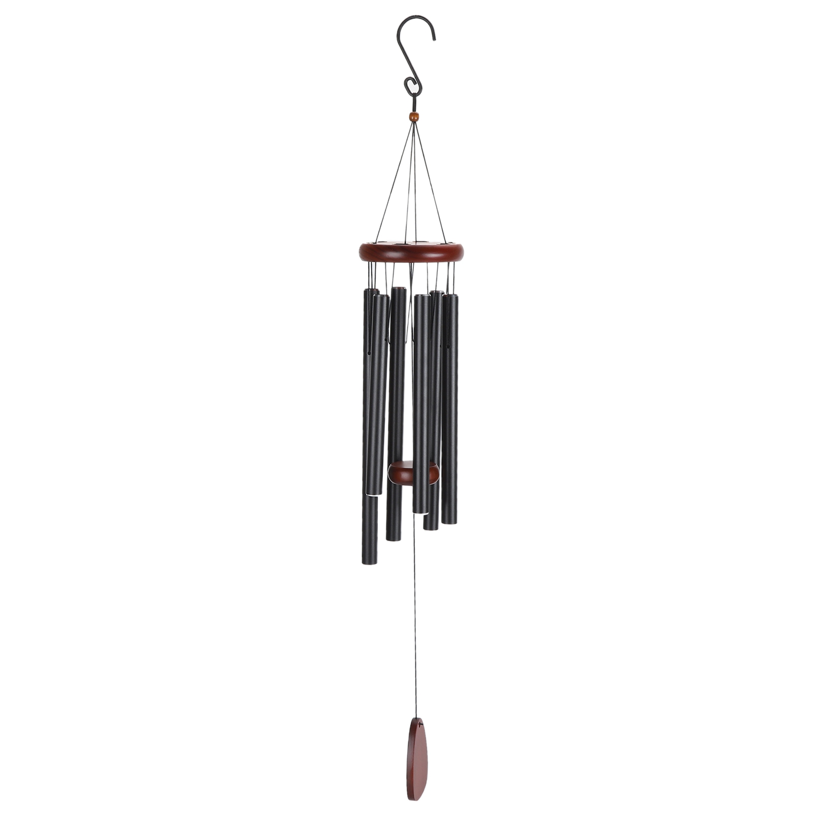 Gedenkglocke Für Hunde, Aus Wasserfestem Holz Und Aluminium, Kondolenzgeschenk Zum Verlust Eines Hundes, Dekoration Für Garten Und Innenräume, Schwarz, 94 Cm (37 Zoll).