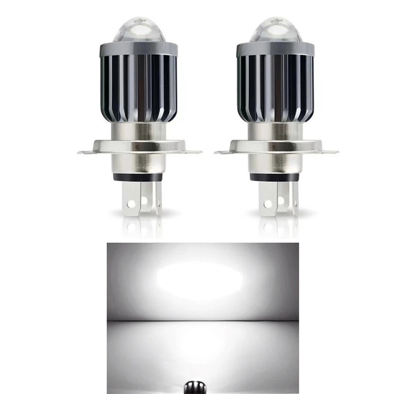 Weiße H4-led-lampe Für Autorückleuchten, Hohe Helligkeit Und Energiesparendes Bremslicht, Kompatibel Mit Motorrädern Und Rollern.
