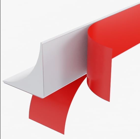 10 M Silikon-abschlussprofil Für Arbeitsplatten, Klebefuge Für Arbeitsplatten, Eckleisten, Sockelleisten, Dichtungsleiste Für Küche, Bad, Fliesen (weiß, 15 X 15 Mm)