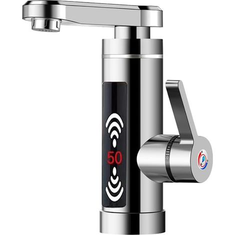 Elektrischer Led-wasserhahn, Durchlauferhitzer, 3-kw-edelstahl-sofortwarmwasserhahn, Küchenwasserhahn