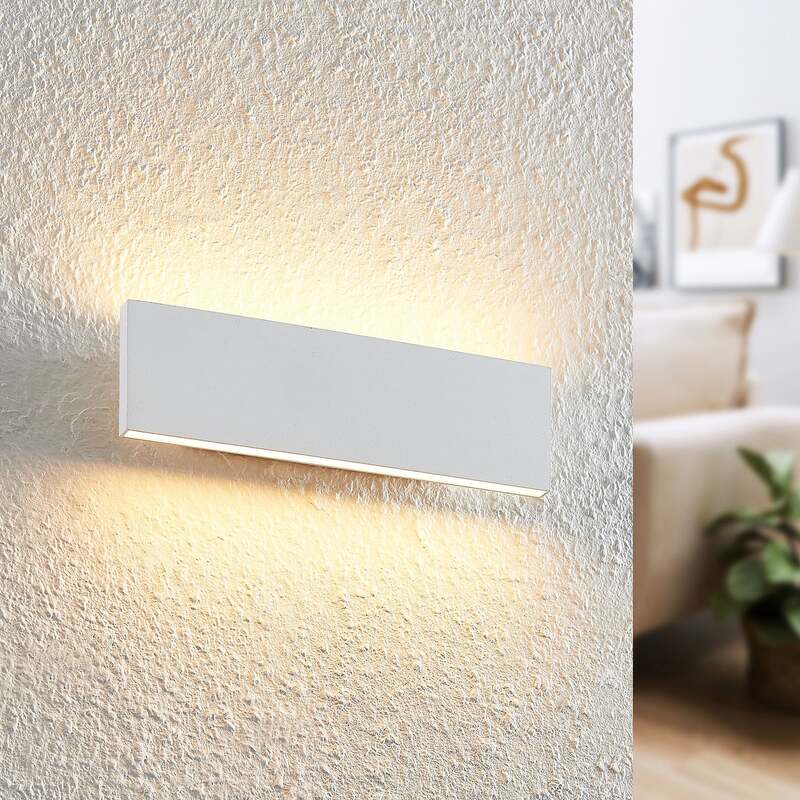 [gebraucht] B-ware Lindby Wandleuchte Ignazia Led Lampe Dimmbar Warmweiß Metall 28cm Weiß 1500lm