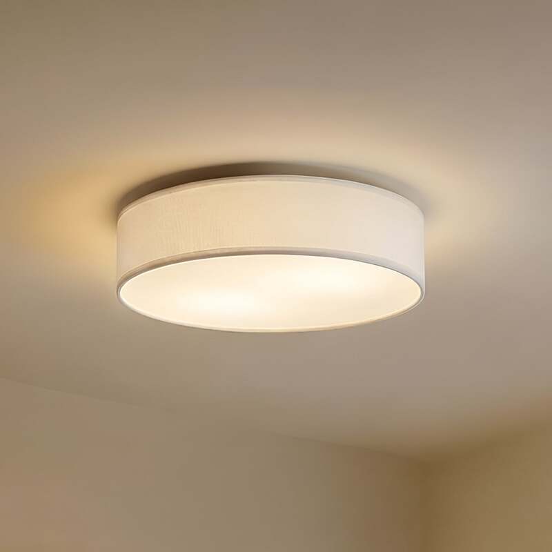 [gebraucht] B-ware Lindby Deckenlampe Sebatin Hängelampe Lampe Leuchte Mit E27-led Ø 50 Cm Weiß