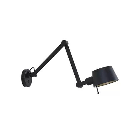 [gebraucht] B-ware Lucande Wandleuchte Silka Schwarz Metall 9,5 Cm Dimmbar E27 Ip20