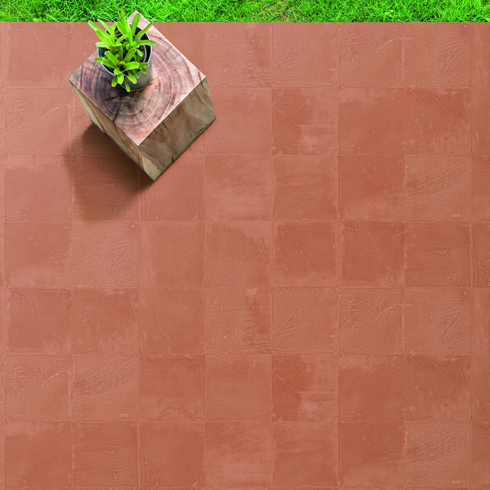 Feinsteinzeugfliese Für Innen- Und Außenbereich – Bodenfliese In Terrakotta-optik Terracotta Teja 20x20 Cm
