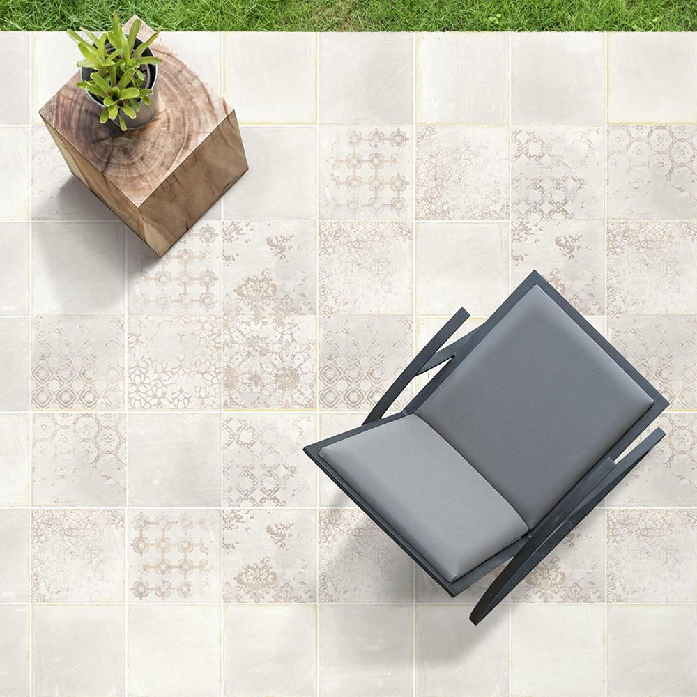 Feinsteinzeugfliese Für Innen- Und Außenbereich – Bodenfliese In Terrakotta-optik Terracotta Decor Blanco 20x20 Cm