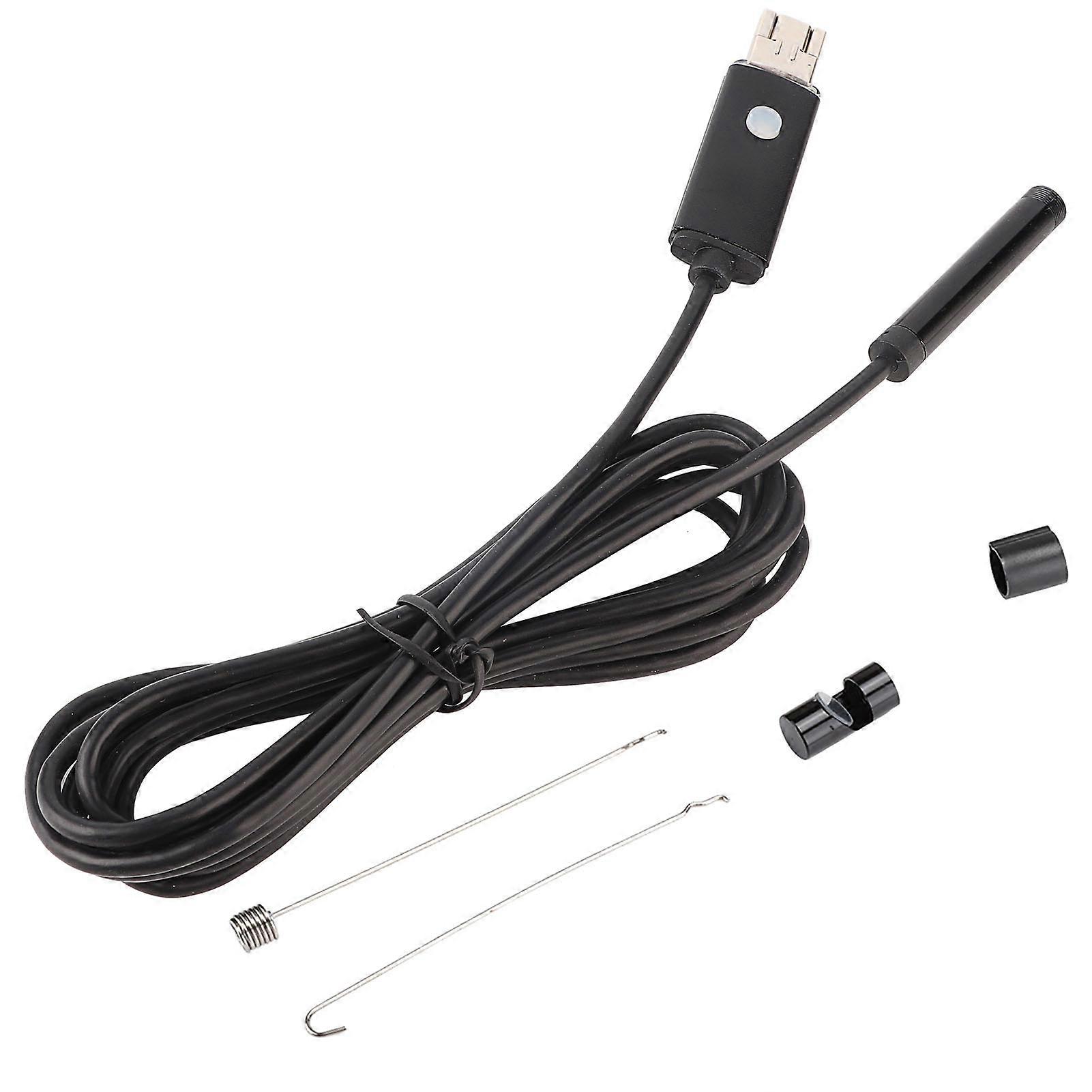 2-in-1 Hd Ip67 Wasserdichtes 8-mm-universal-endoskop Für Mobiltelefone Und Computer Unter Windows Mit 2 M Kabel