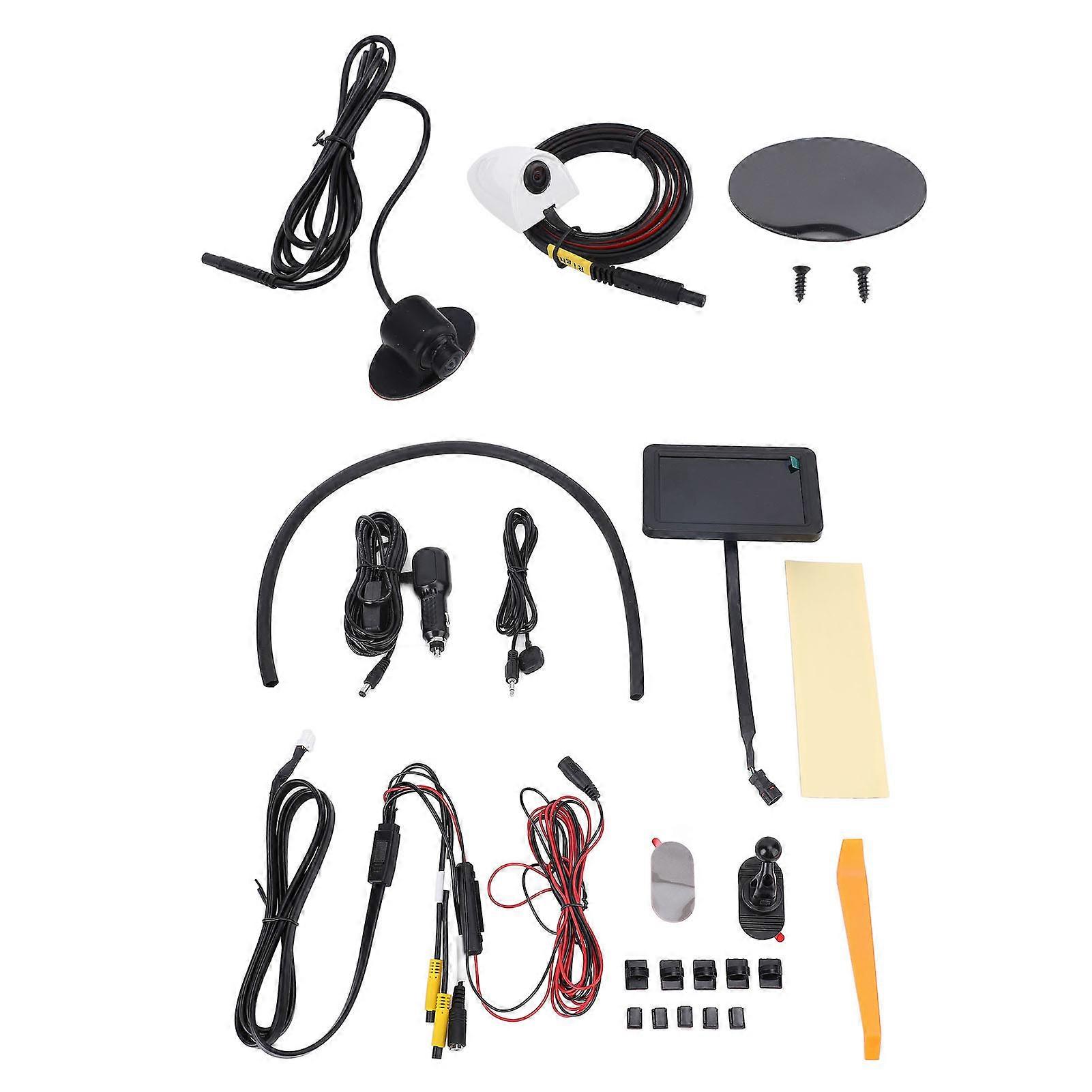 Totwinkelkamera, 2-kanal-set Mit 5-zoll-bildschirm, 800x480 Ips-weitwinkelansicht, Seitlich Montiertes Dvr-system Für Linkslenker