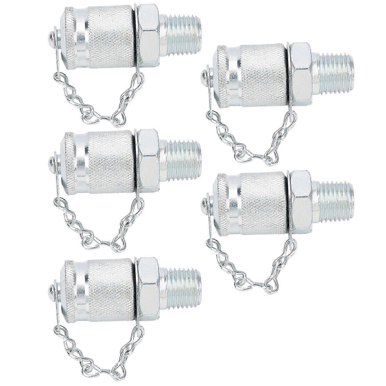 5-teiliger Hydraulischer Prüfanschluss Mit Gewindeadapter Und Kupplung Zur Druckmessung (pt/npt 1/4 Zoll)