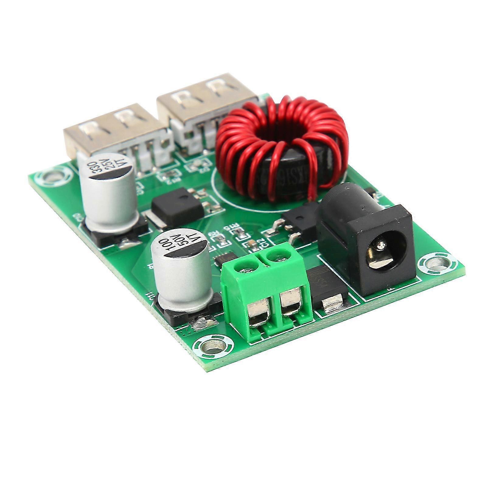 Xhm224 Abwärtsspannungsreglermodul, Dual-usb-ausgangs-abwärtswandler, Netzteilreduzierungsplatine, Leistungsstufe, Breiter Eingangsbereich.
