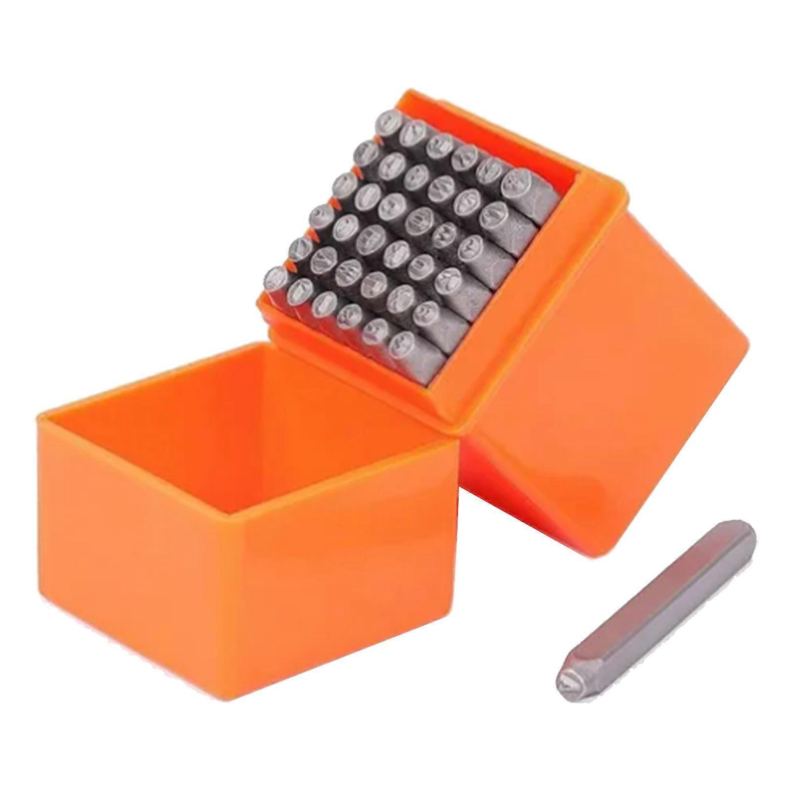 Set Mit 37 Alphanumerischen Stempeln Zum Markieren Von Metall, Schmuck, Holz, Kunststoff Und Leder