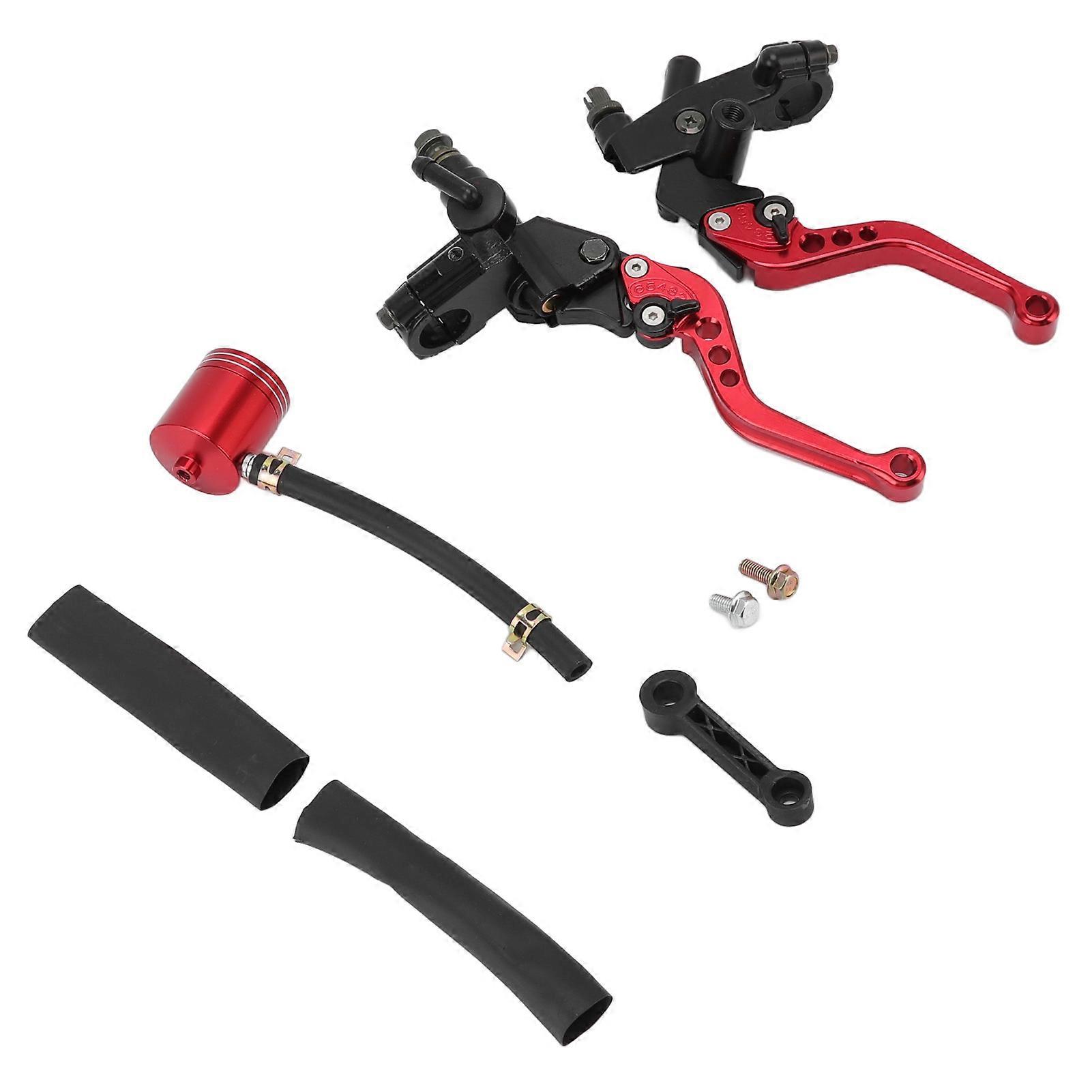 Motorradbrems- Und Kupplungshebel, Paar Mit Hydraulischem Hauptbremszylinder Und Ausgleichsbehälter, Kompatibler Ersatz Für Suzuki.