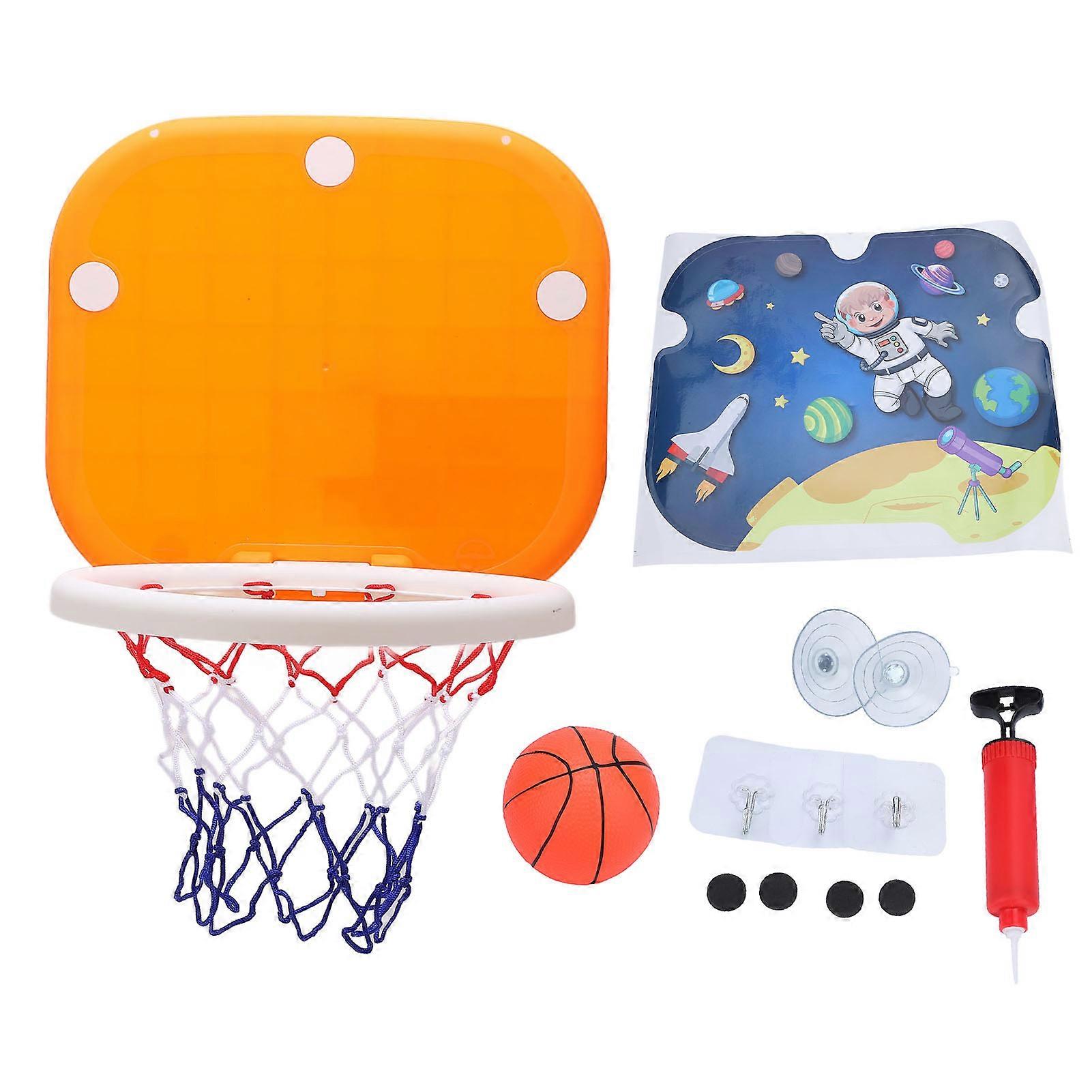 Zusammenklappbare Wandhalterung Mit Saugnapf, Mini-basketballkorbnetz Für Kleinkinder, Türhalterung, Herausnehmbares Innenset.