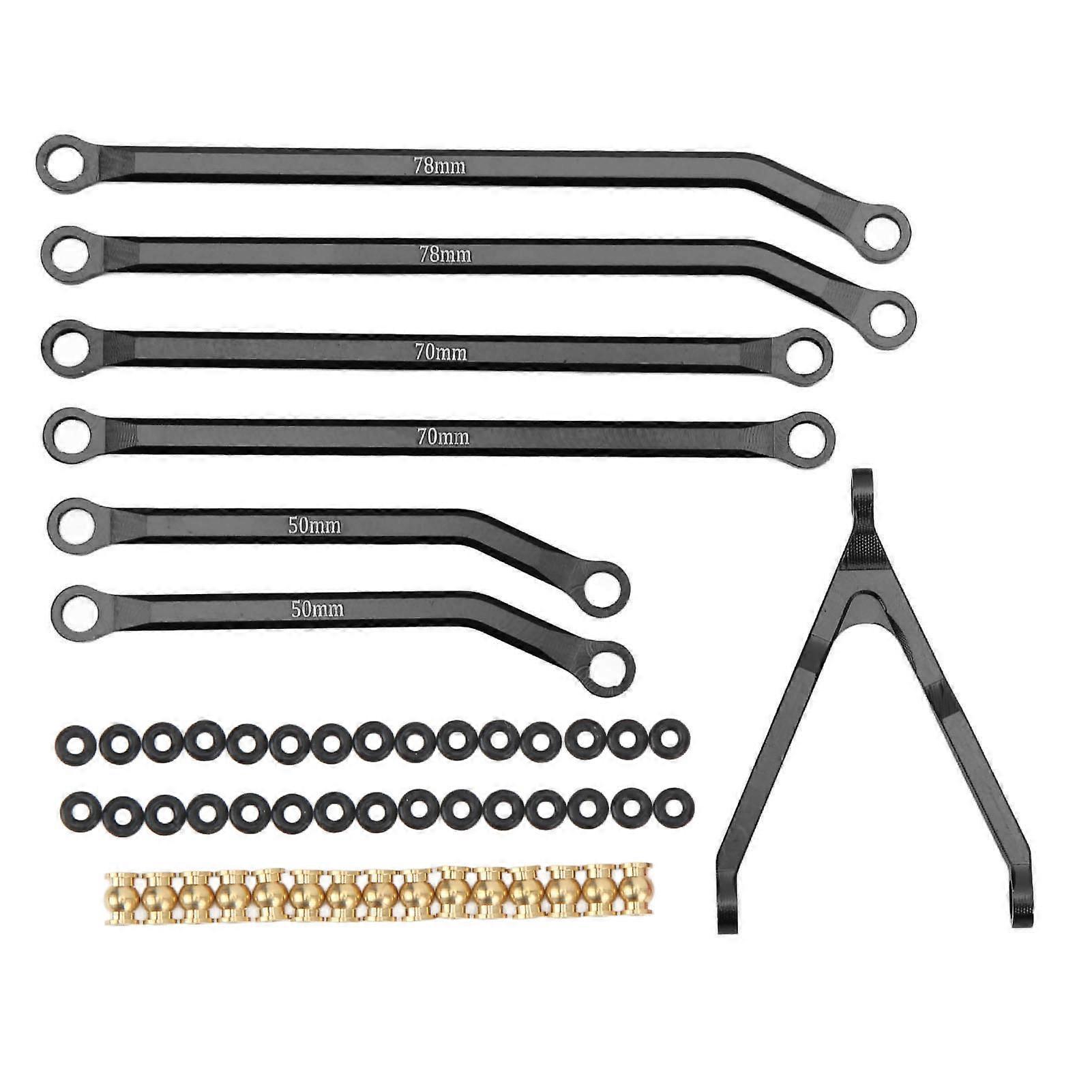 Aluminium-spurstangensatz Für Axial Scx24 Rc-chassis Axi00005, Spurstangenverstärkungssatz, Upgrade-teile Für 1/24-modellautos, Hochleistungs-lenkgestänge.
