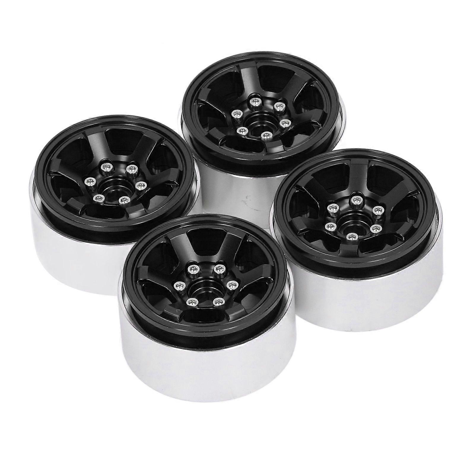 Stück 1,9 Zoll Cnc-gefräste Beadlock-felgen Aus Aluminiumlegierung Für Rc-räder, Axial Scx10 Ersatznaben, Hsp-kompatibel