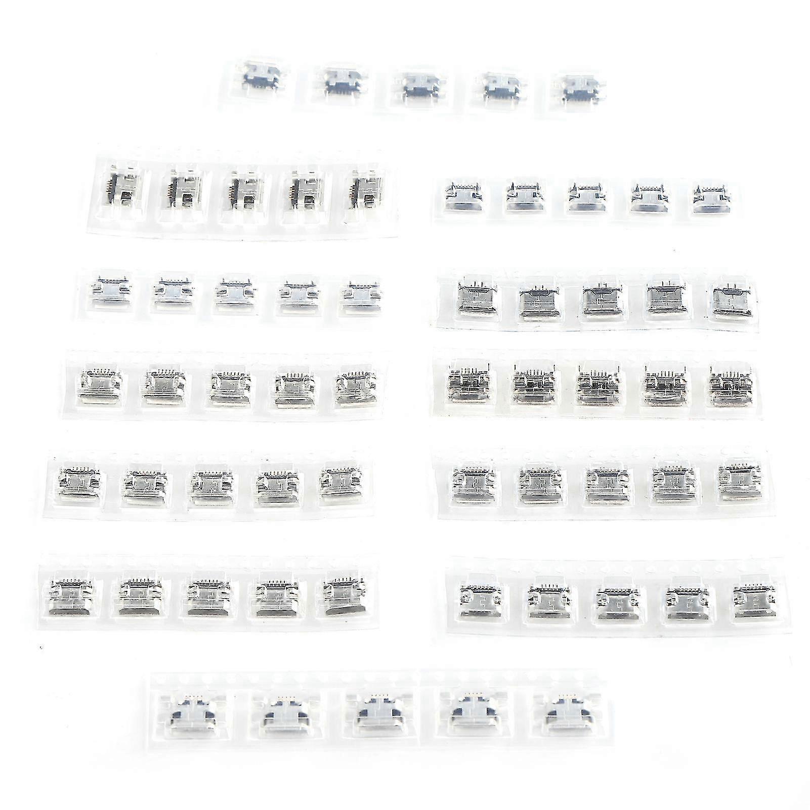 60 Mini-usb-smd-steckverbinder, Edelstahlanschluss, 12 Komponententypen Für Die Industrielle Steuerung