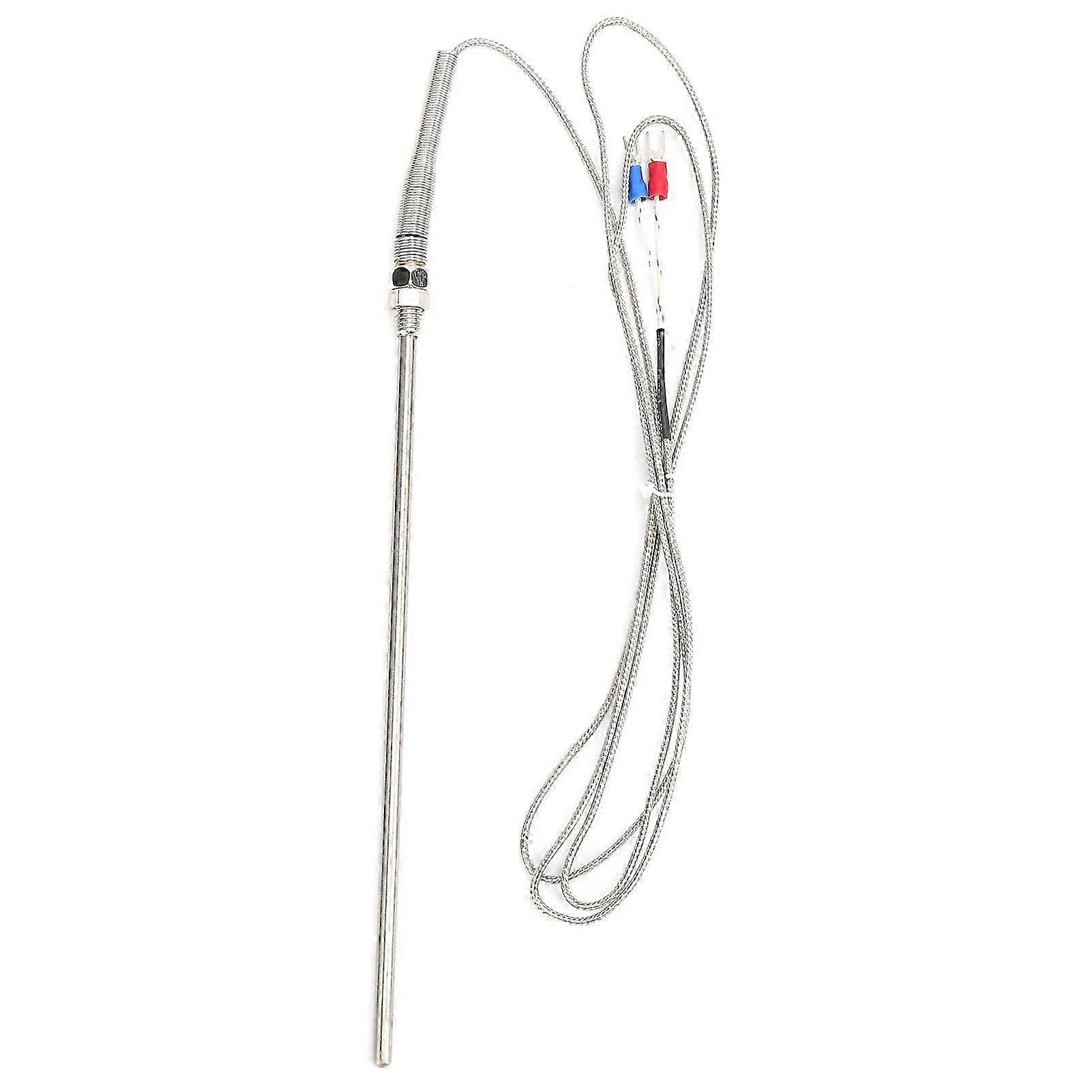 Thermoelement-temperatursensor Typ K, 5 X 200 Mm, Edelstahlsonde Mit M8-gewinde, Präzise Messung Für Kessel- Und Industrieanwendungen
