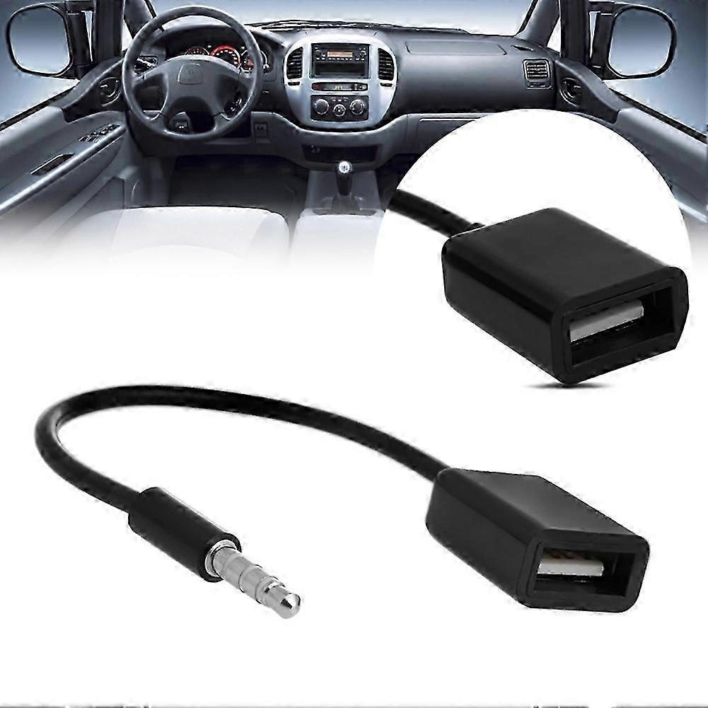 Usb 2.0 Stecker Auf 3,5-mm-klinkenbuchse Adapterkabel, Audioadapter Für Mp3-player Im Auto, Kfz-anschluss, Verlängerbares Kabel