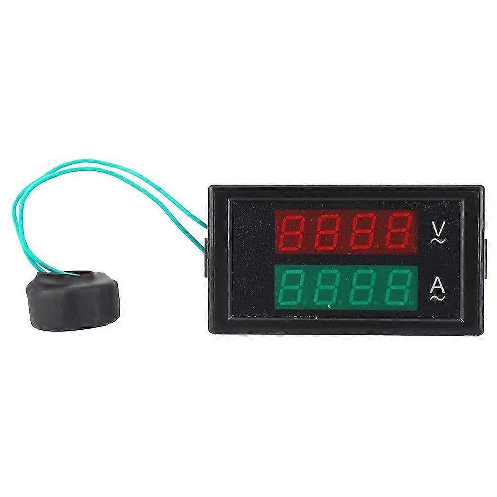 Dl69-2042 Digitales Volt-amperemeter Mit Doppelanzeige, Wechselstrom 80–300 V, Wechselstrom 0–100 A, Spannungs- Und Strommesser, Led-anzeige, Messfeld