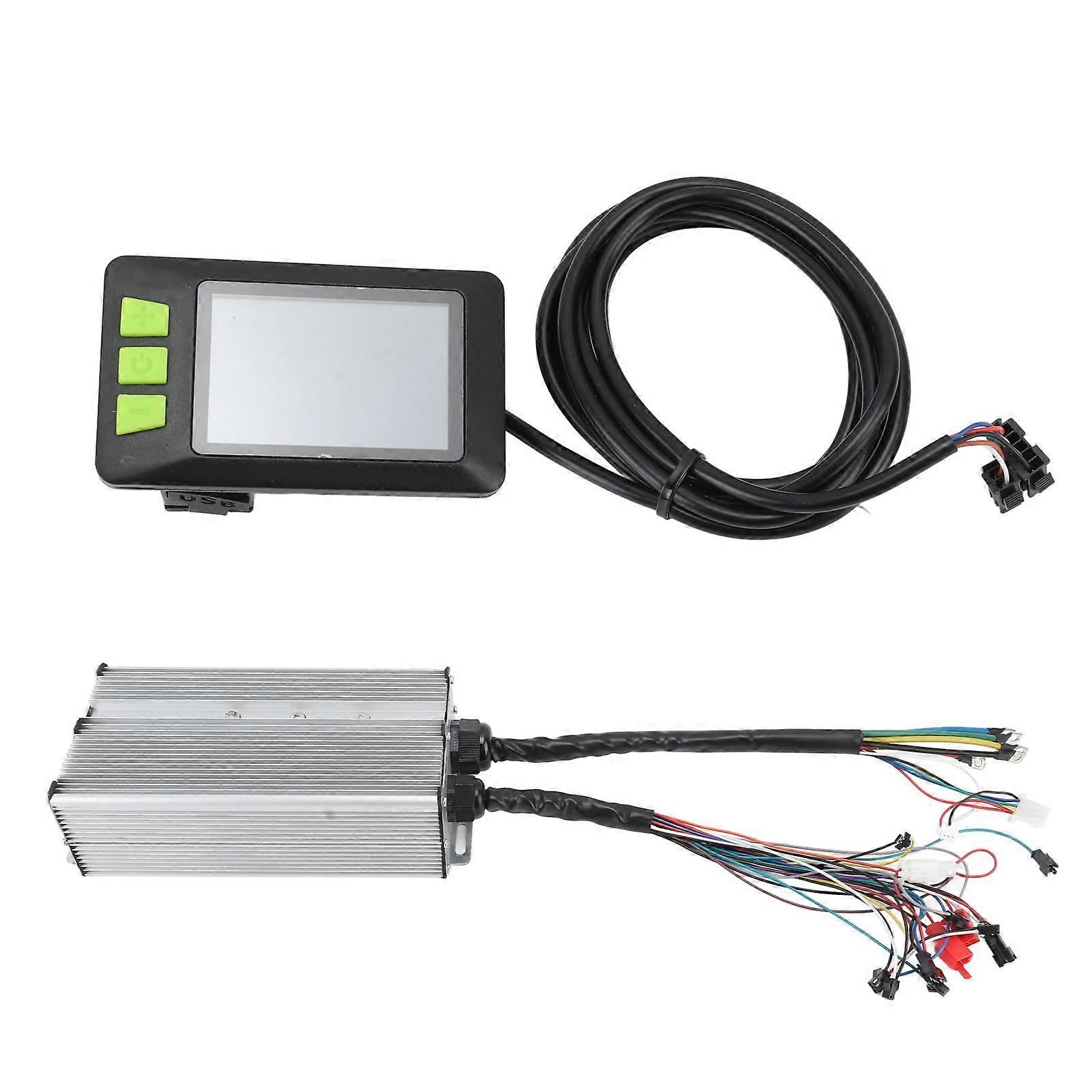 Wasserdichter Bürstenloser Controller 36-60v 75a Für 2000-3000w Motoren, Set Mit Lcd-bildschirm, Aluminiumlegierung, Kompatibel Mit Elektrofahrrädern