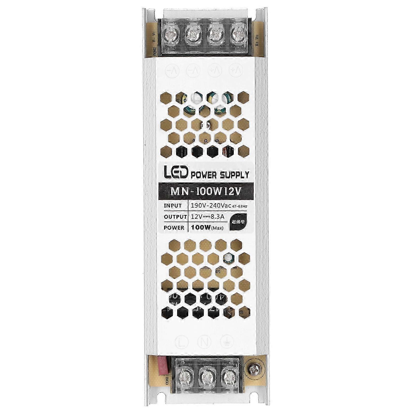 12v 100w Ip68 Wasserdichtes Netzteil, Led-transformator Für Den Außenbereich, Treiber Für Lichtleisten, Serie Ctn, Eingang Ac190-240v, Robust Und Wasserbeständig.