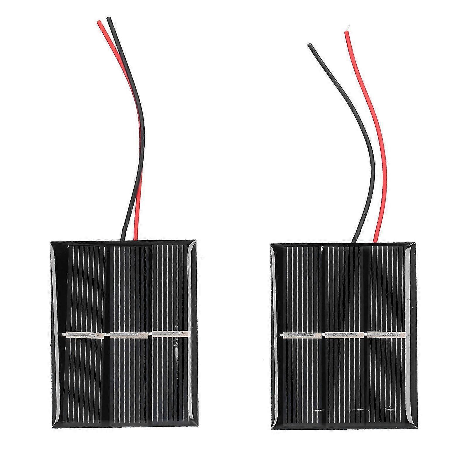 2 Mini-polykristallin-solarzellen 43x55mm 0,4w 1,5v, Selbstklebende Photovoltaikzellen Für Diy-projekte