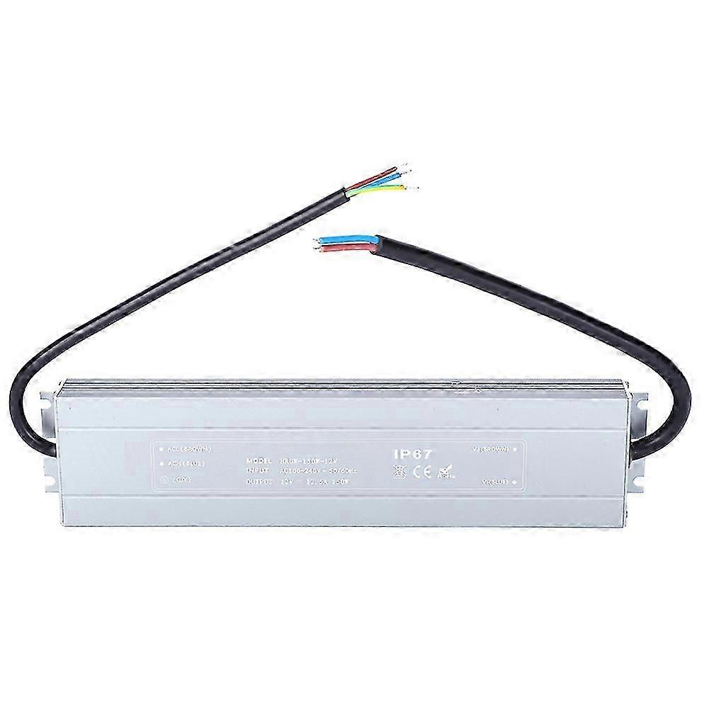Hruw 150w 12v Ip67 Wasserdichtes Led-netzteil, 100-264vac Transformator Für Außenbeleuchtungsstreifen