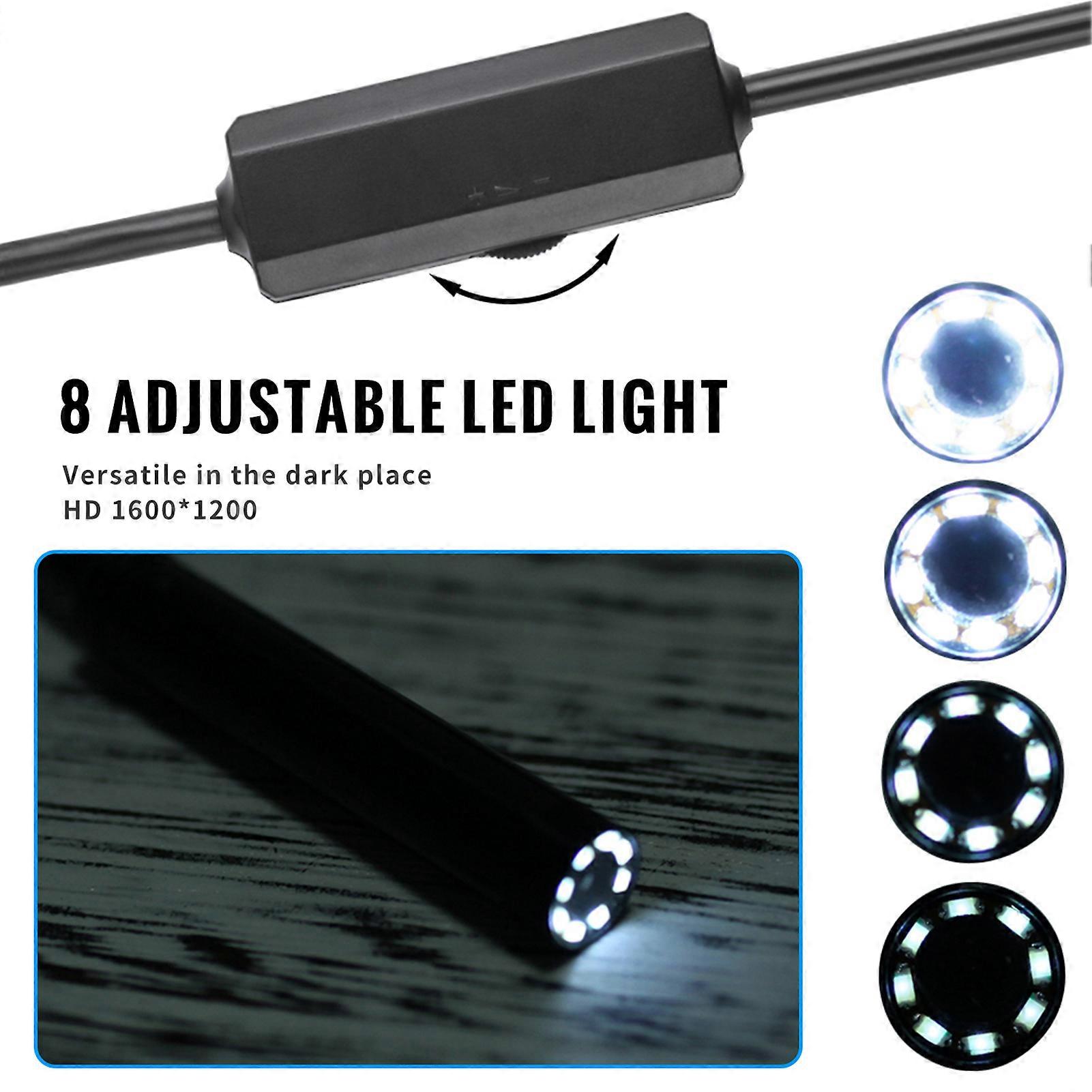 1200p Hd Wireless-endoskop, Ip68 Wasserdichte Inspektionskamera, 8 Helle Leds, Kompatibel Mit Android, Ios Und Windows, Vielseitiges Diagnosewerkzeug.