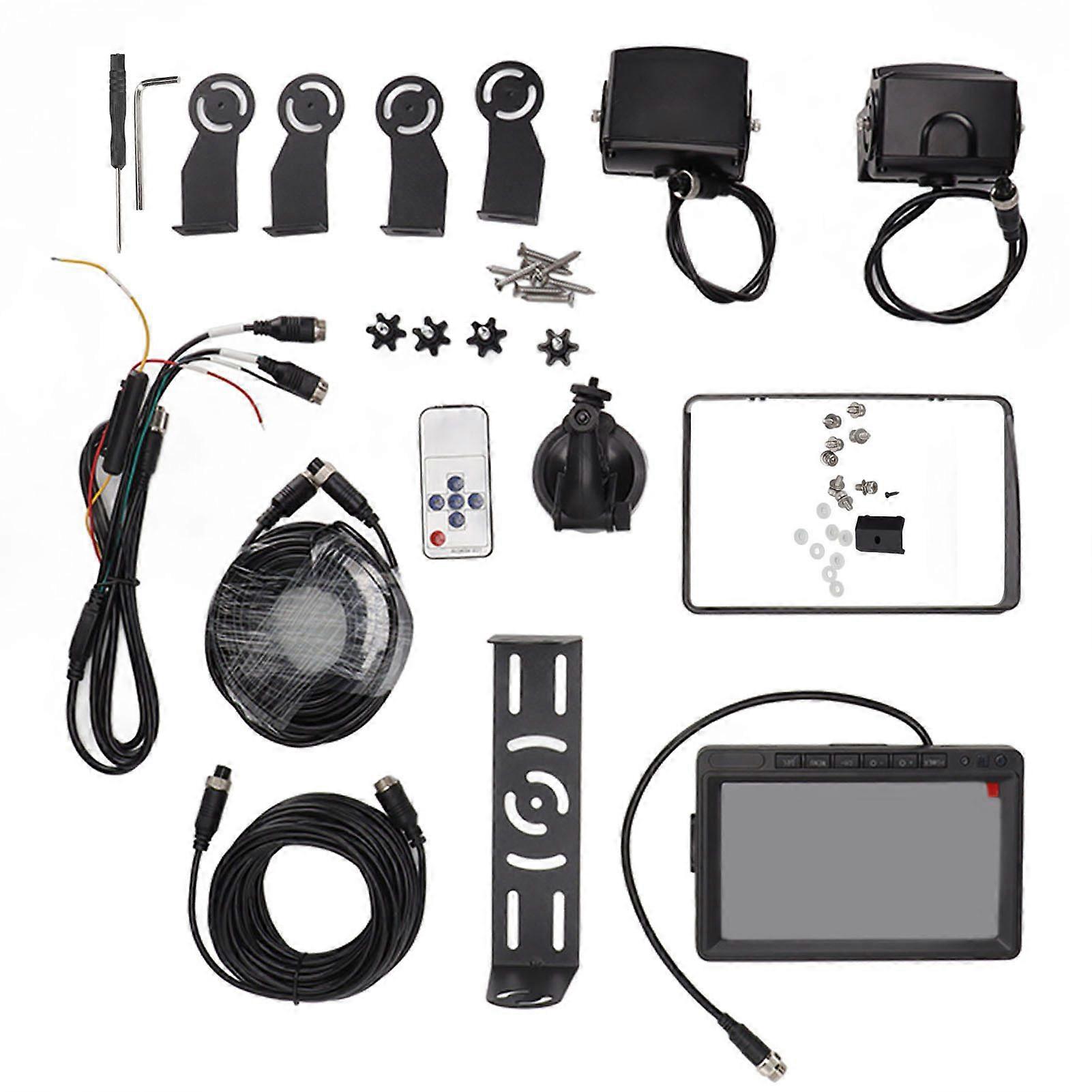 7-zoll-rückfahrkamera Mit Monitor, 170°-sichtwinkel, Nachtsicht, Wasserdicht (ip67), Ccd-sensor, 9–35 V, Komplettset Für Lkw, Wohnmobil Und Pickup